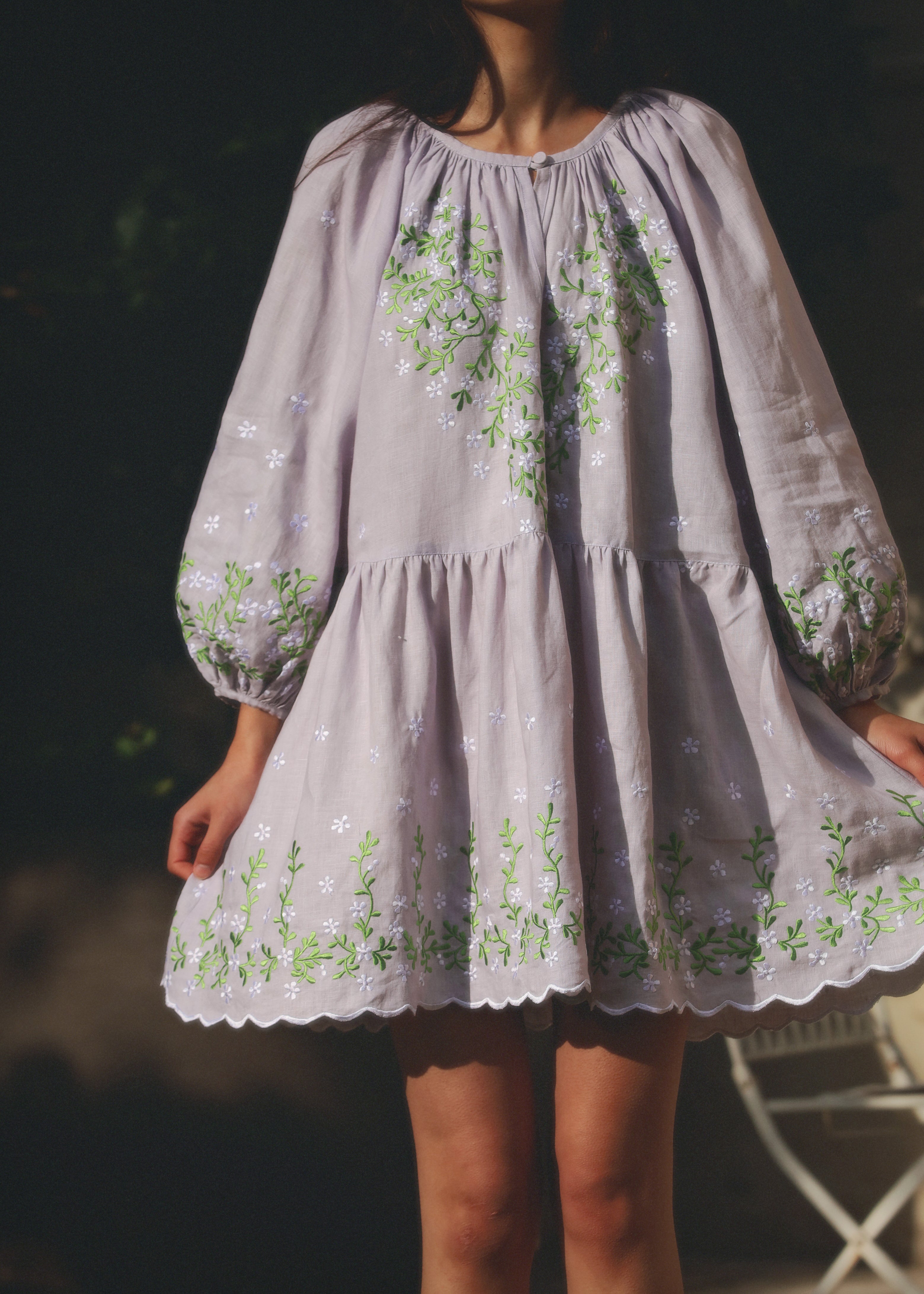 Aurelie Embroidered Dress