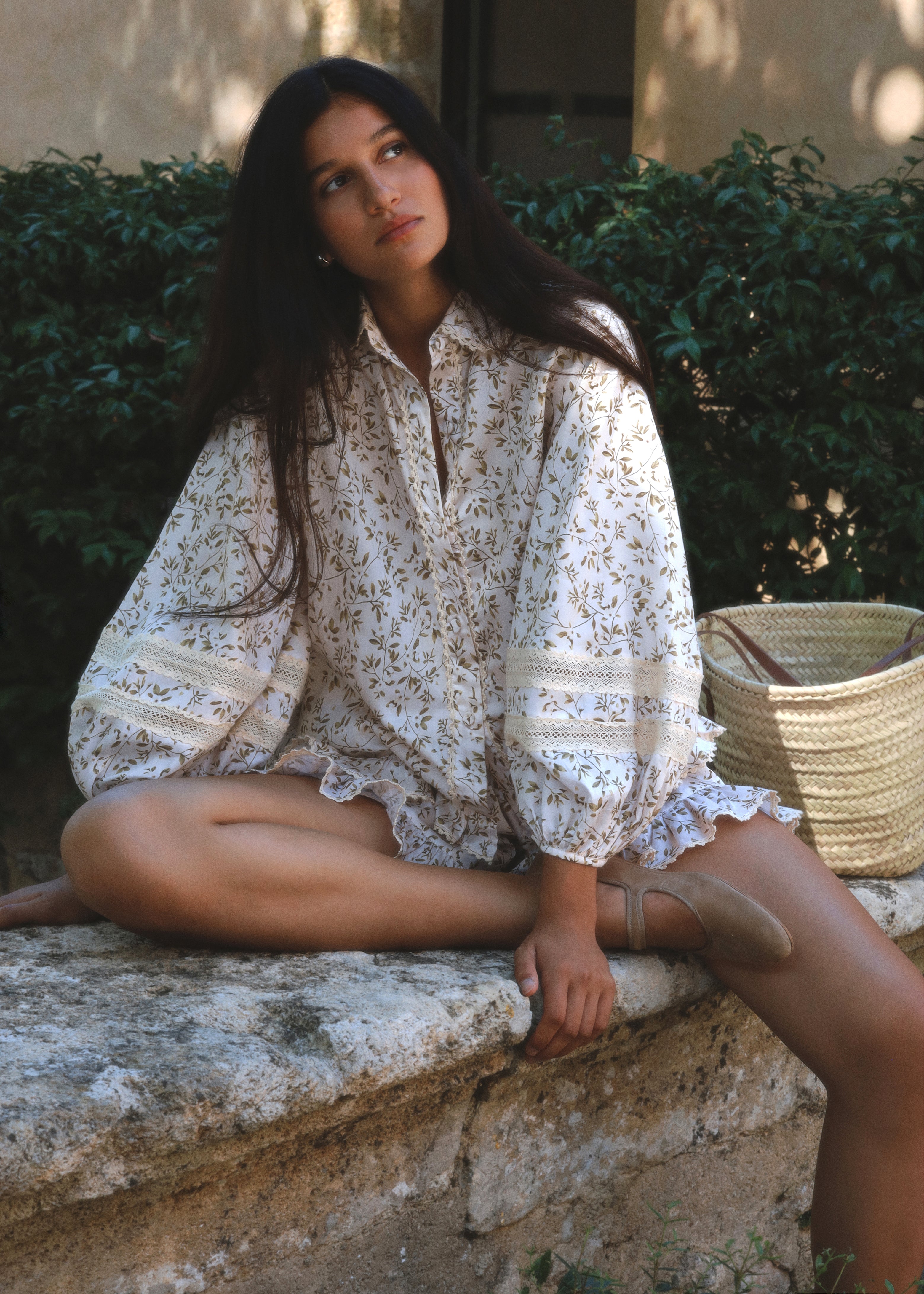 Carlotta Frilled Cotton Shirt