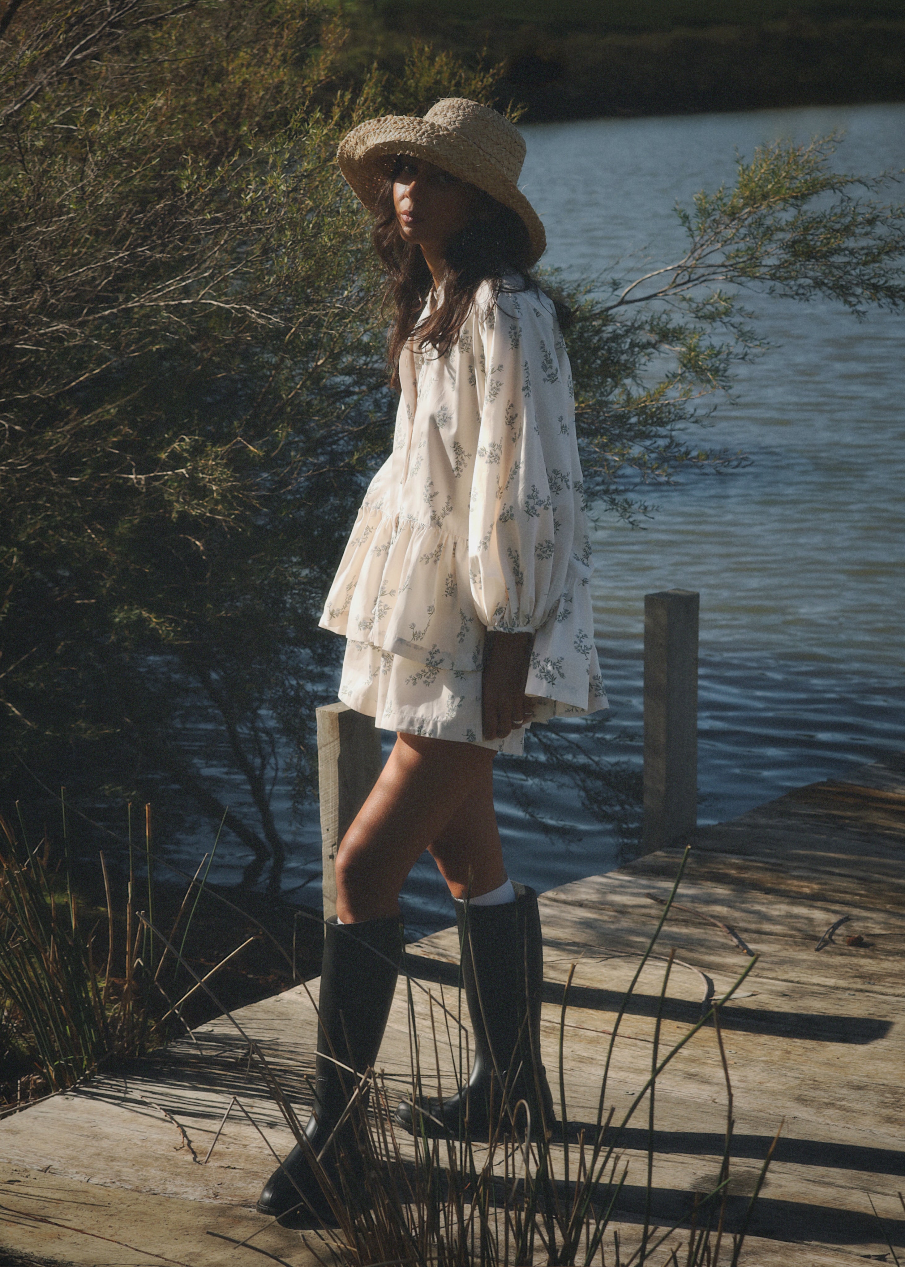 Sample - Set: Ester Peplum Blouse + Lora short