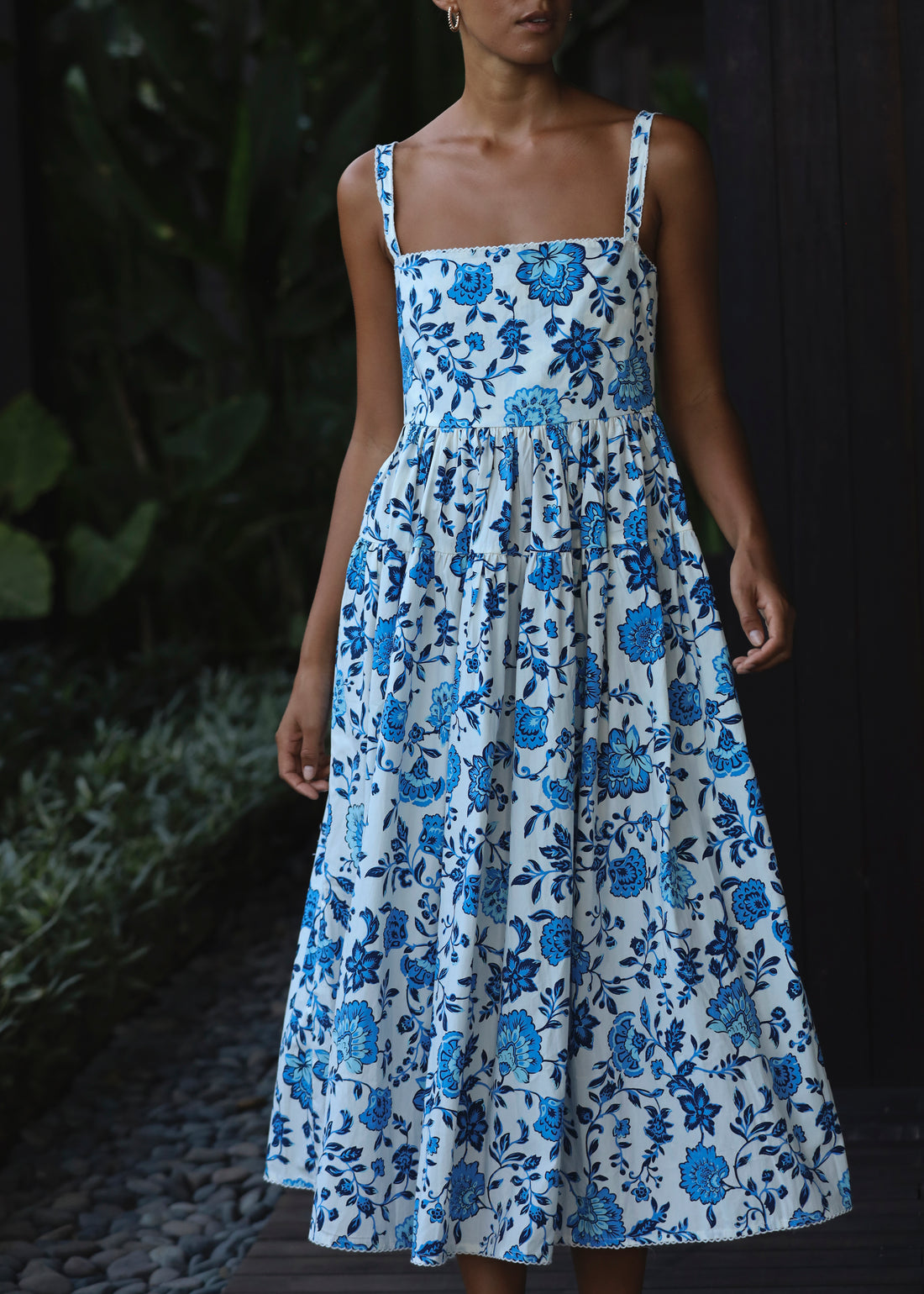 Sample - Cotton Midi Floral Dress
