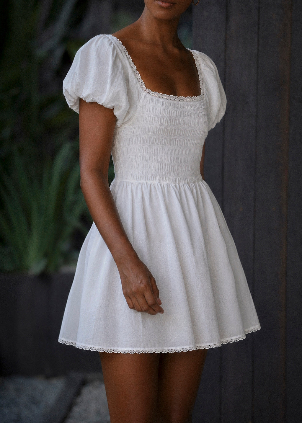 Sample - Iris Mini Shirred Dress