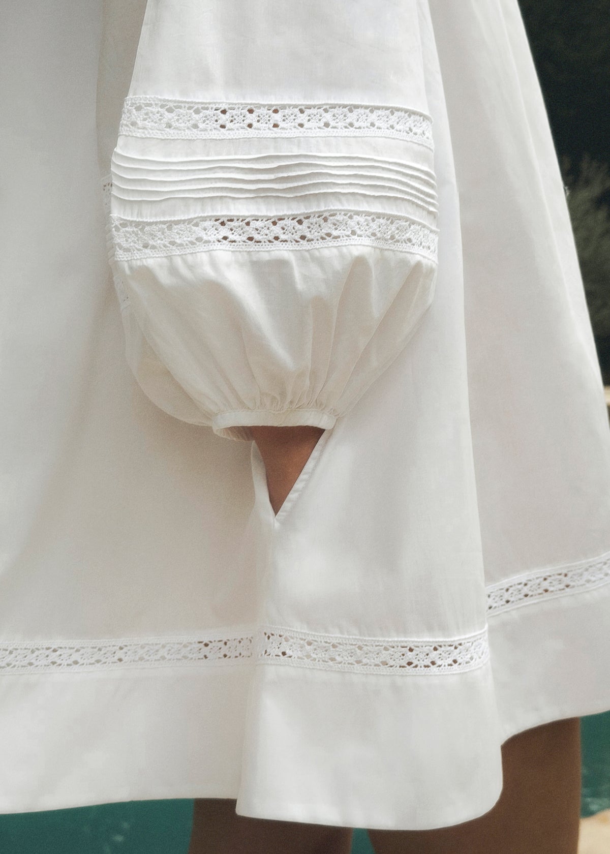 Aina Pintuck Lace Dress
