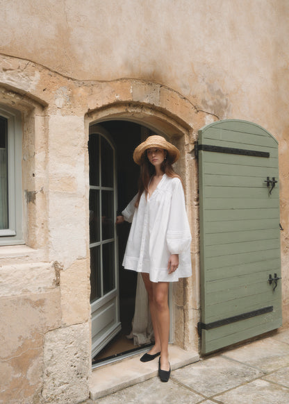 Aina Pintuck Lace Dress