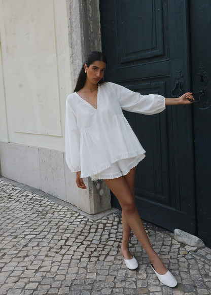 Anella Lace Frilled Short