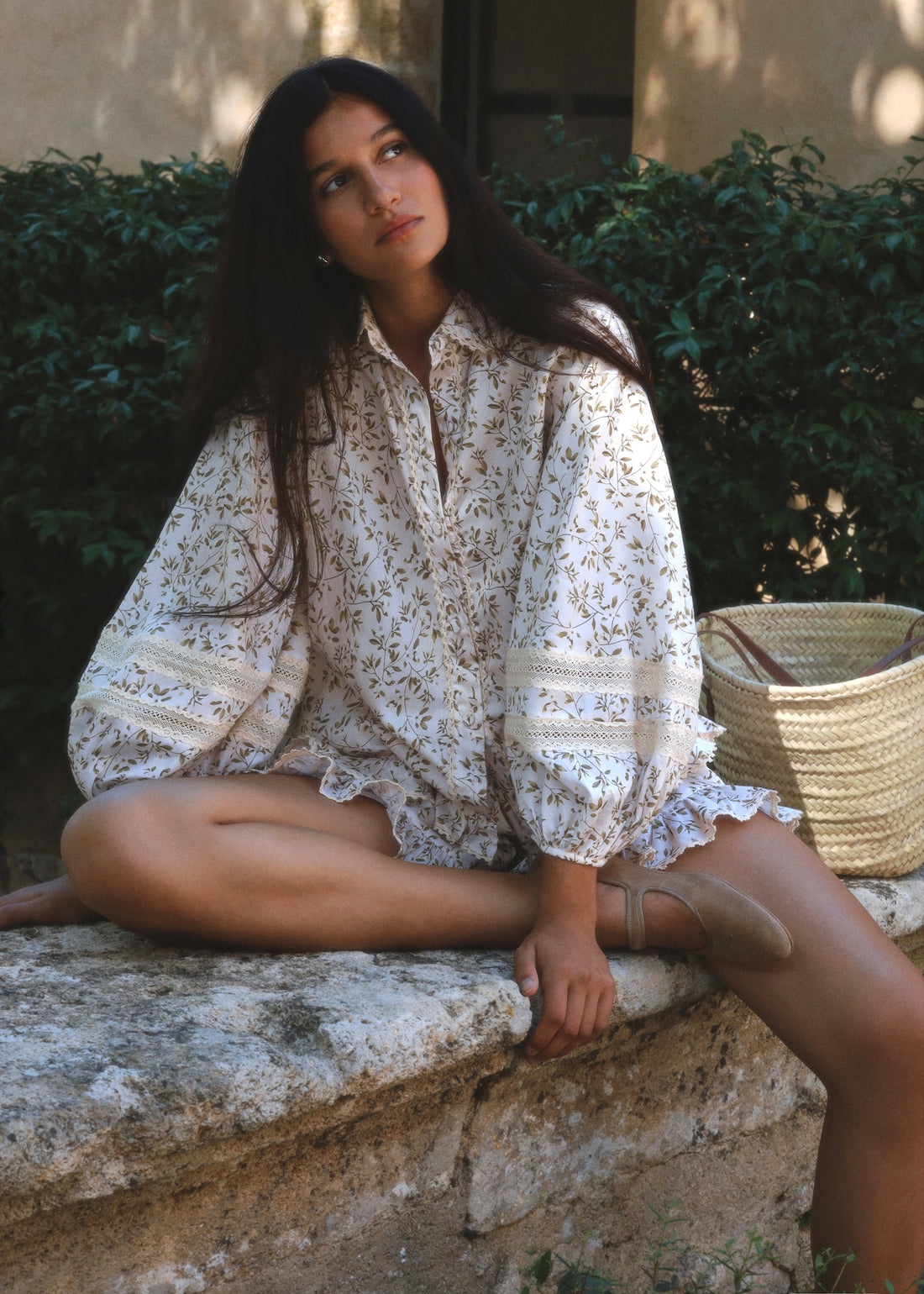 Carlotta Frilled Cotton Shirt