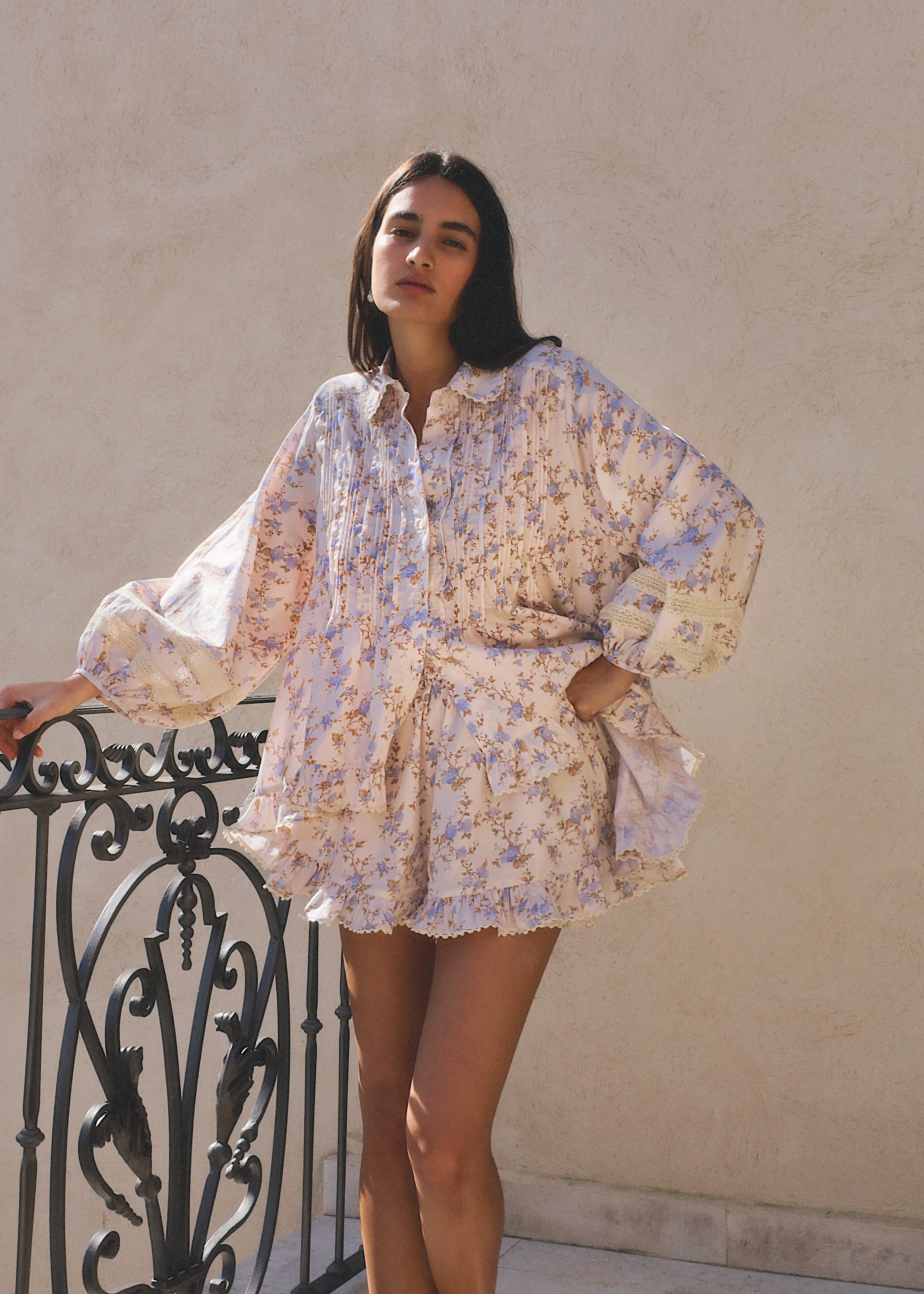 Greta Cotton Frilled Short