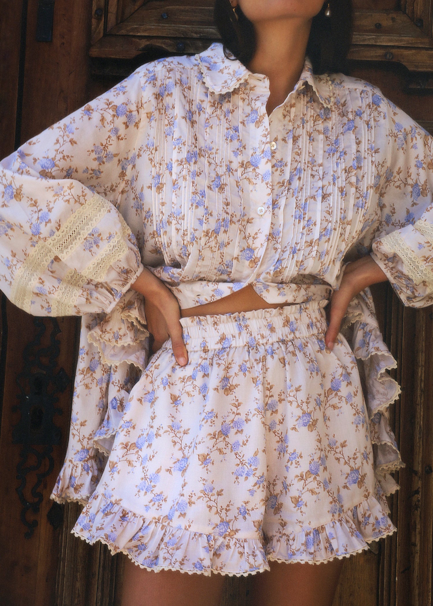 Greta Cotton Frilled Short