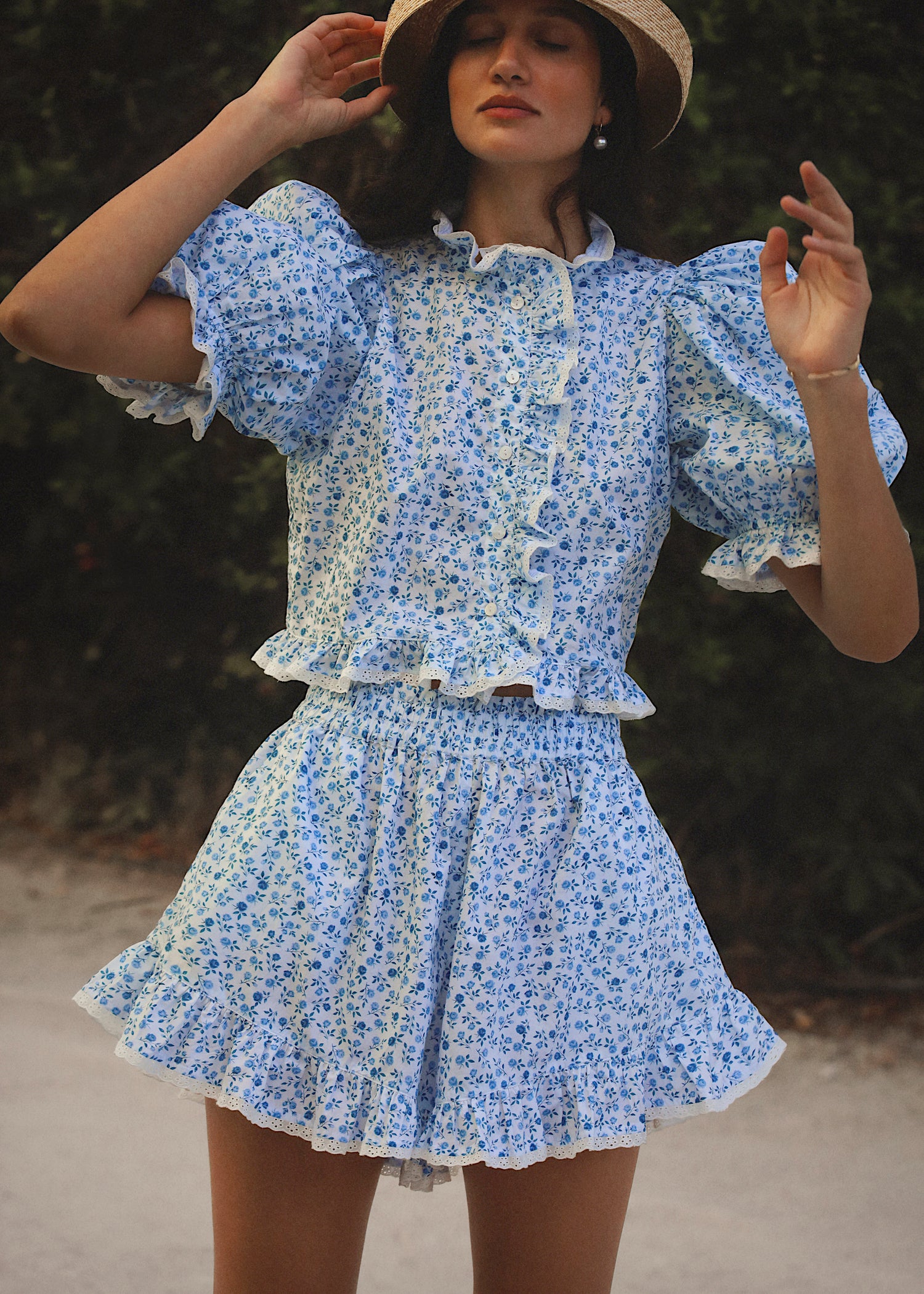 Valerie Lace Trim Blouse