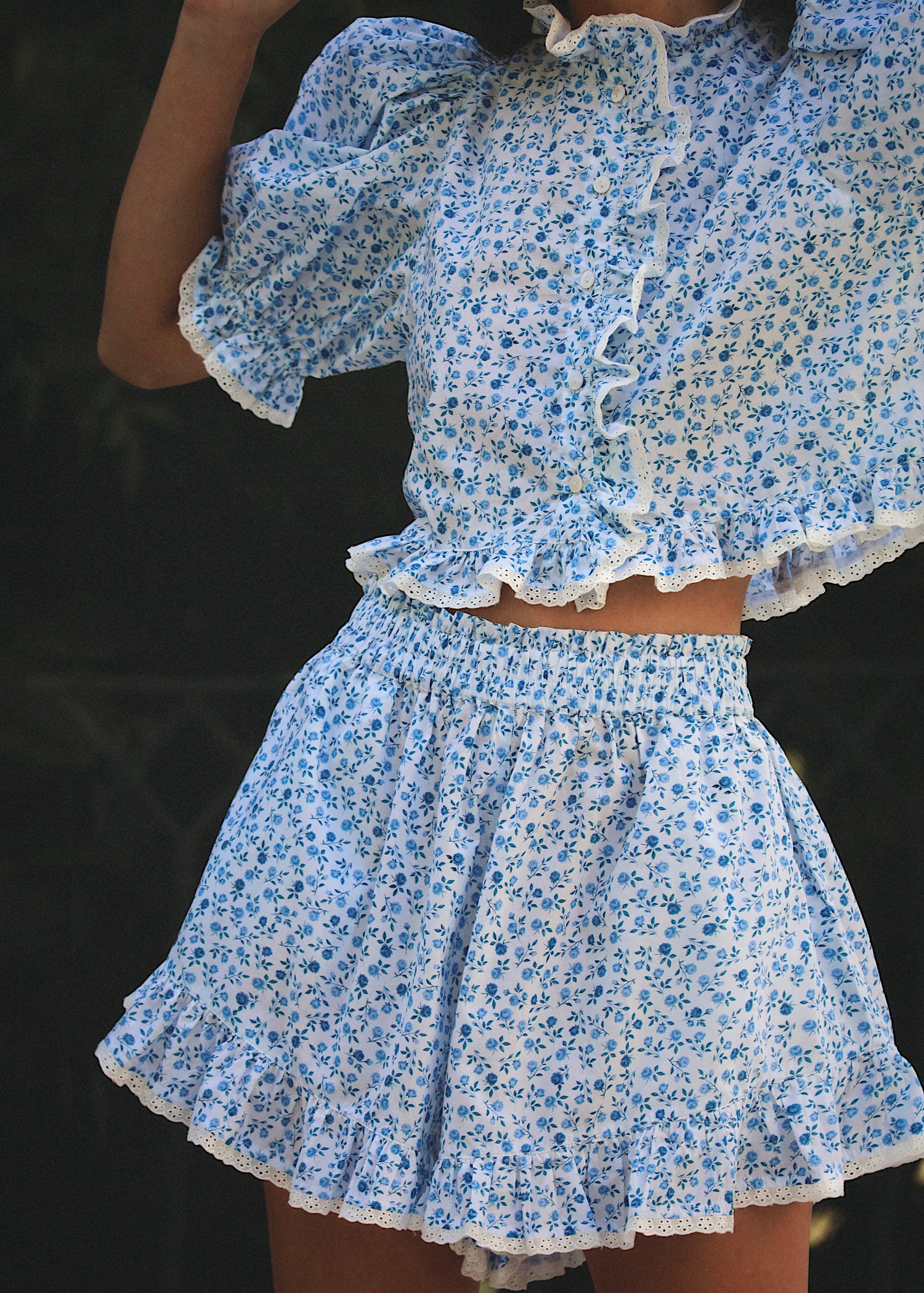 Valerie Lace Trim Blouse