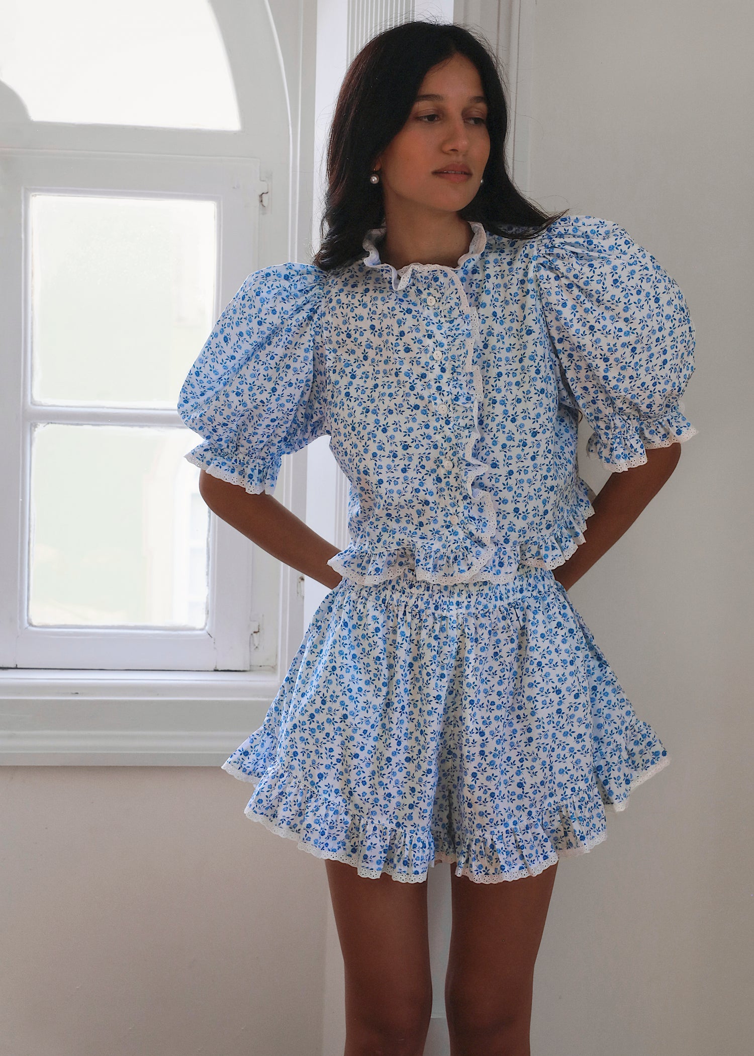 Valerie Lace Trim Blouse