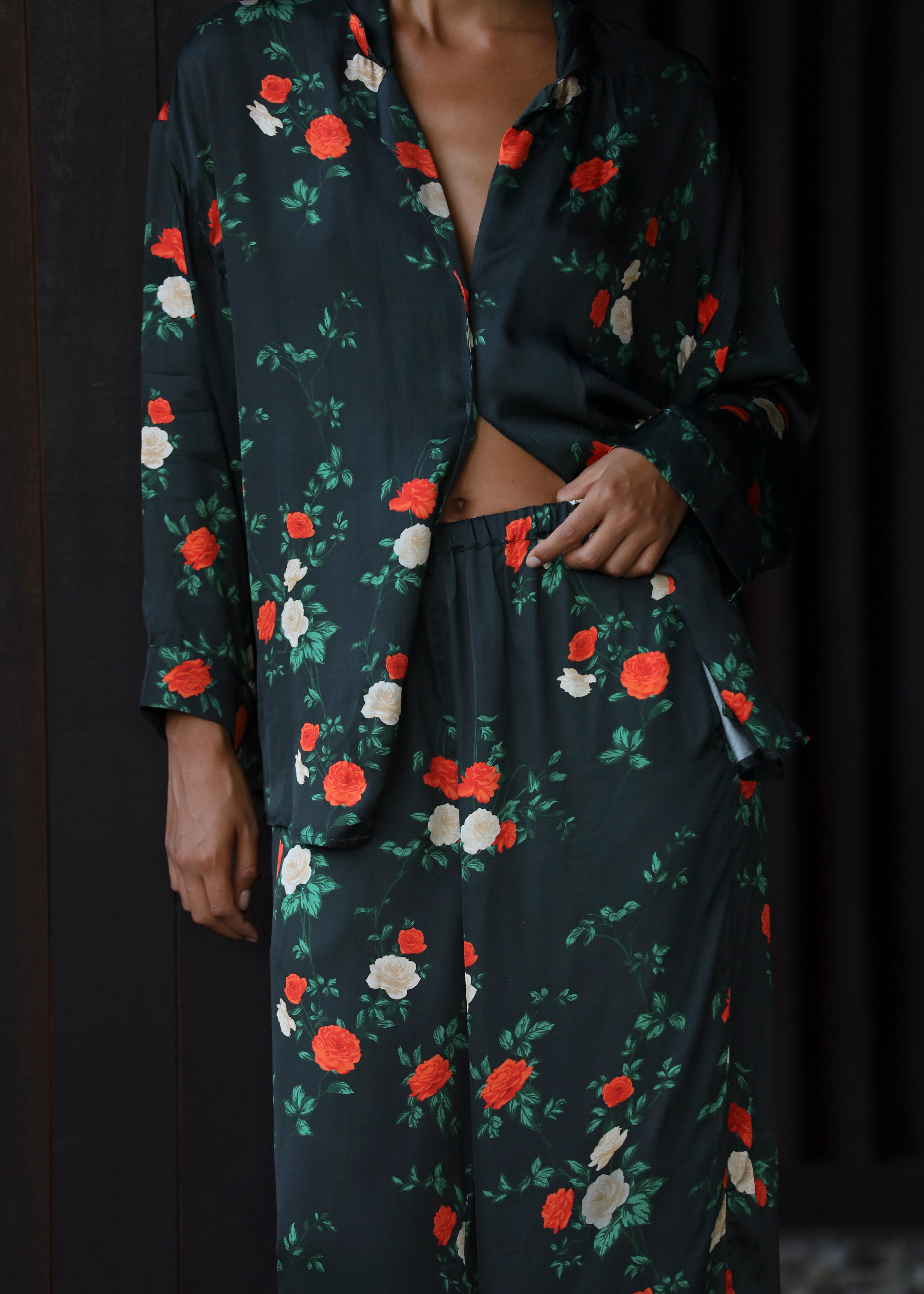 Sample - Viscose Silk Shirt Pant Set