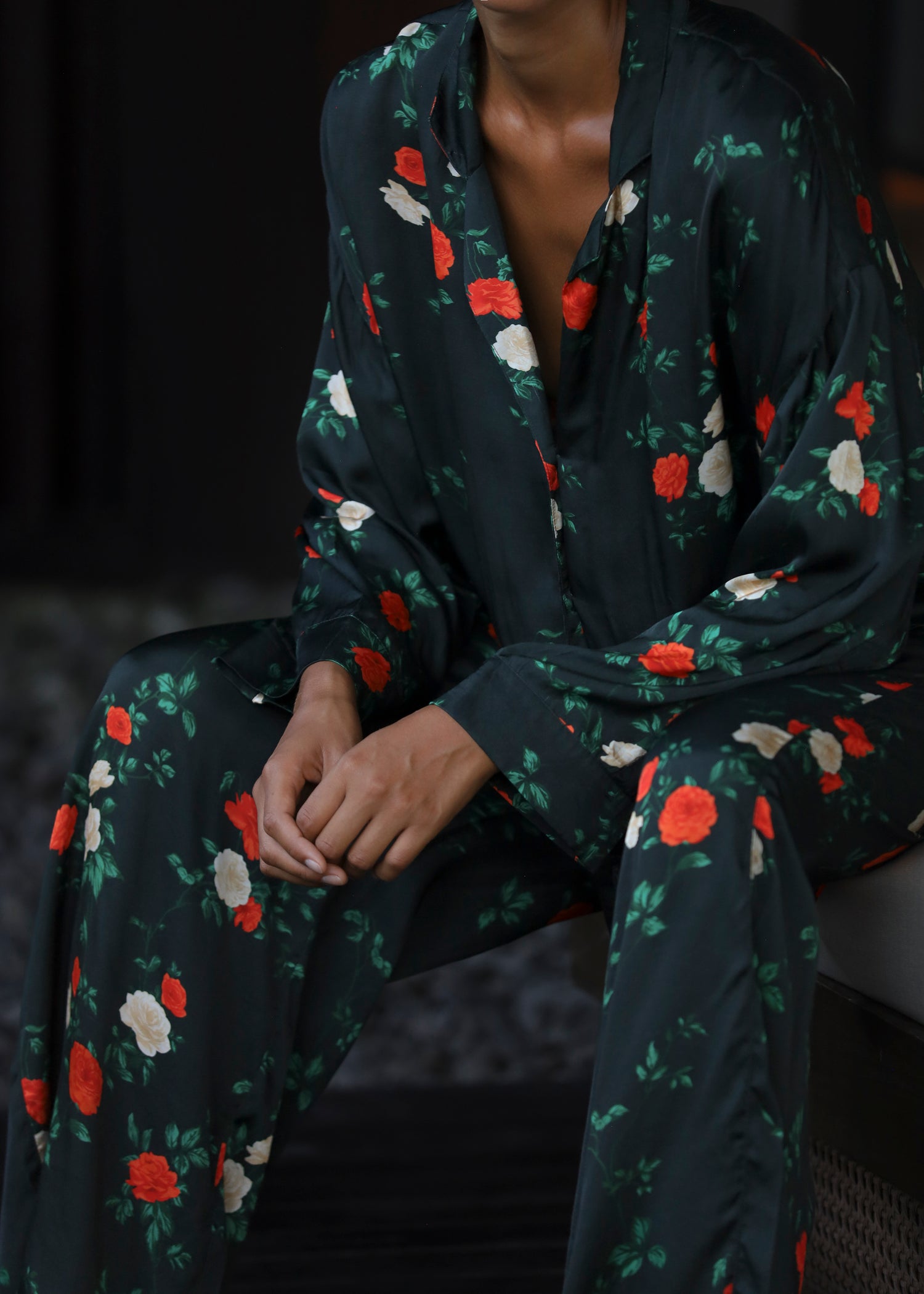 Sample - Viscose Silk Shirt Pant Set