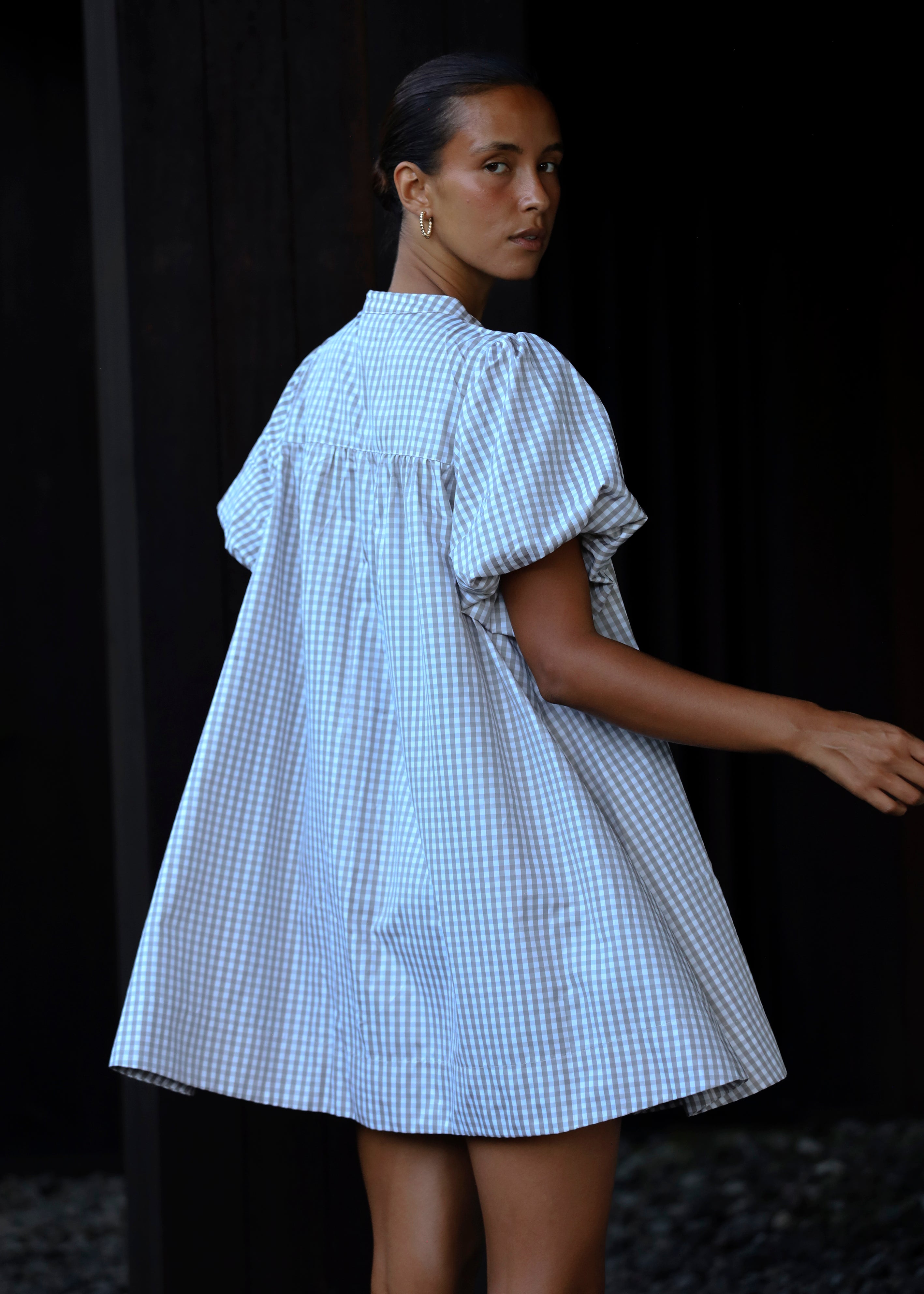Sample - Gingham Smock Dress