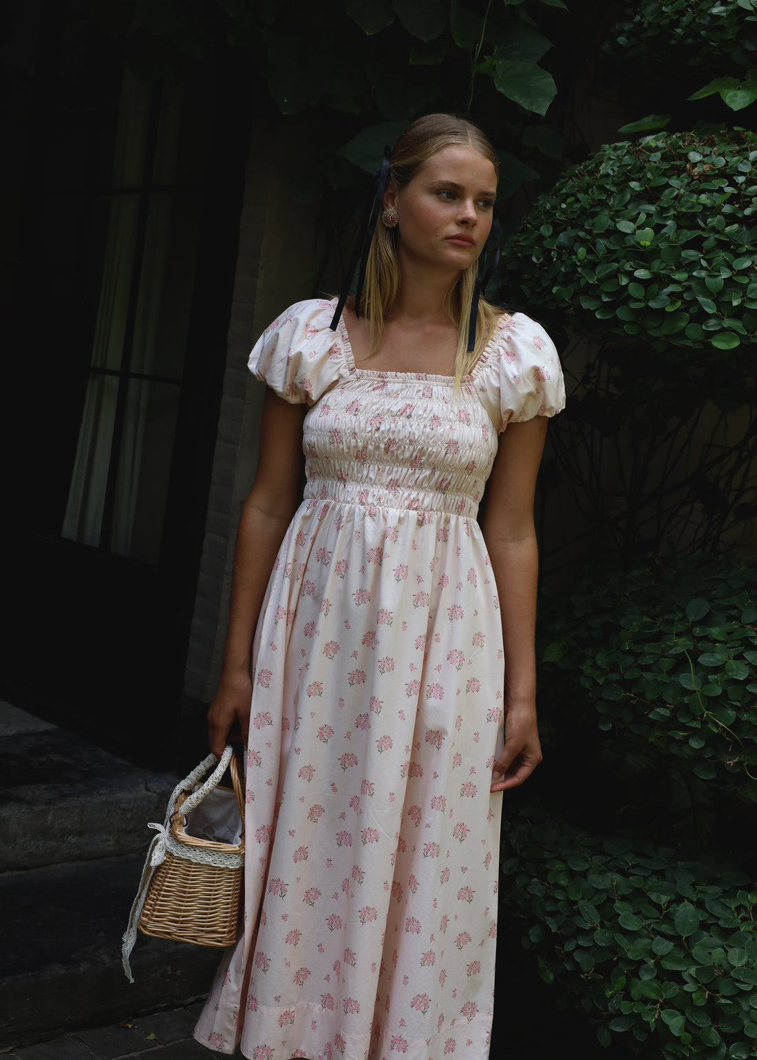 Iris Shirred Dress