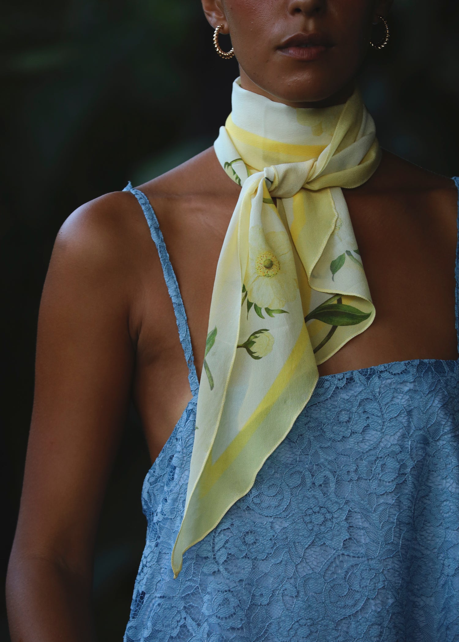 Sample - Anemone Silk Scarf