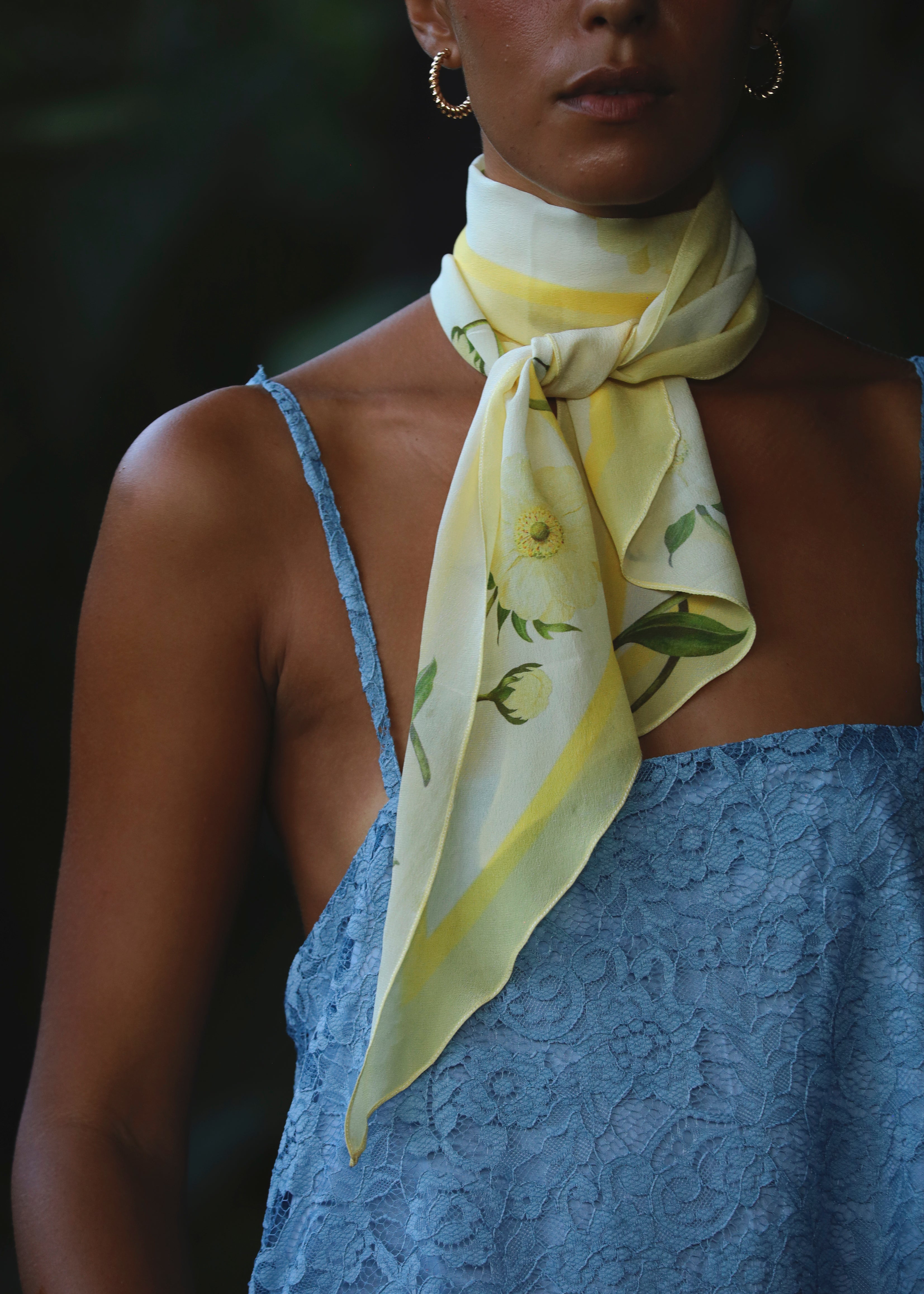 Sample - Anemone Silk Scarf