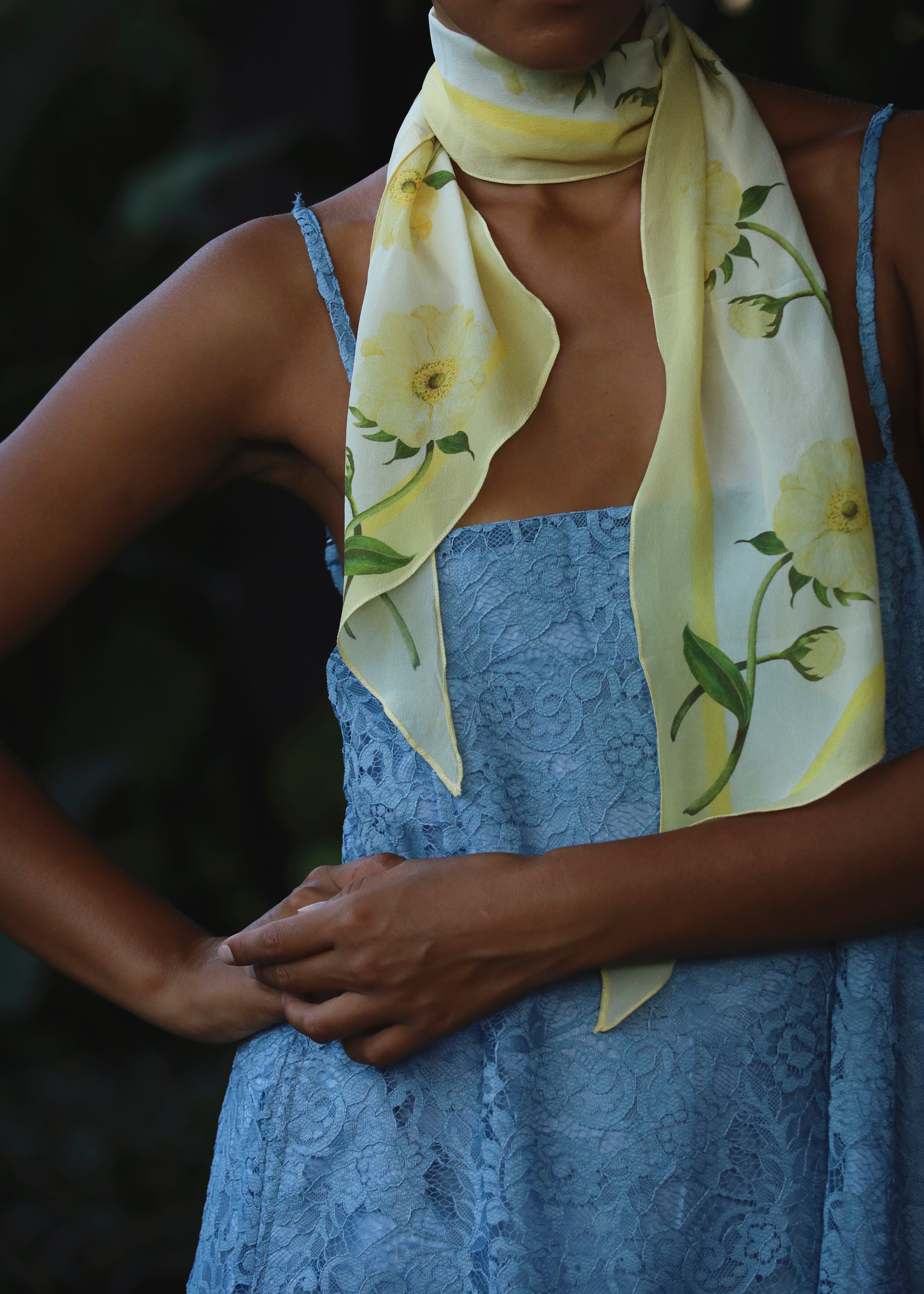 Sample - Anemone Silk Scarf