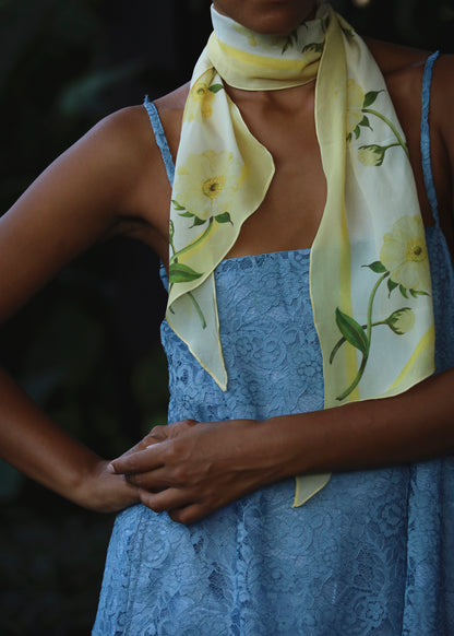Sample - Anemone Silk Scarf