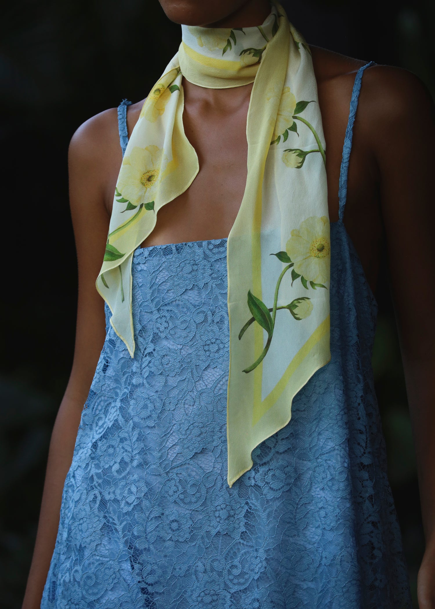 Sample - Anemone Silk Scarf