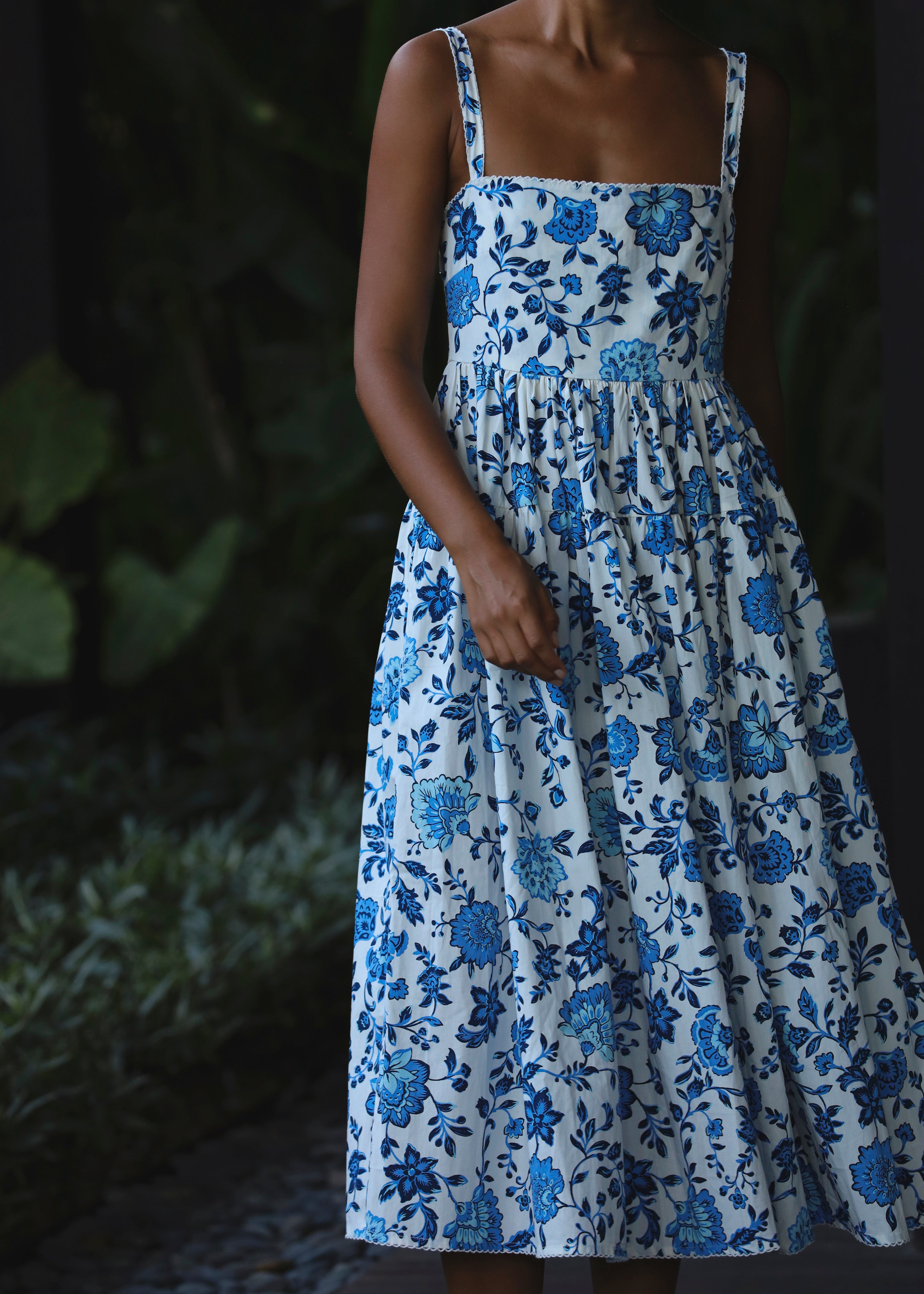 Sample - Cotton Midi Floral Dress