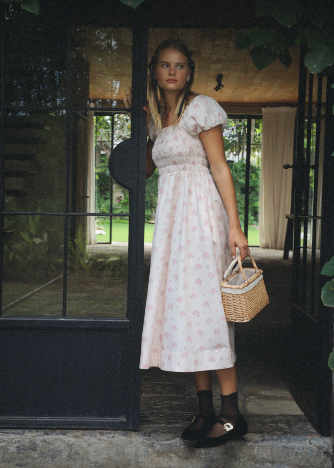 Iris Shirred Dress