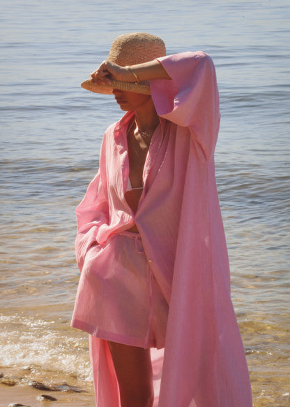 Mavis Striped Cotton Coverup