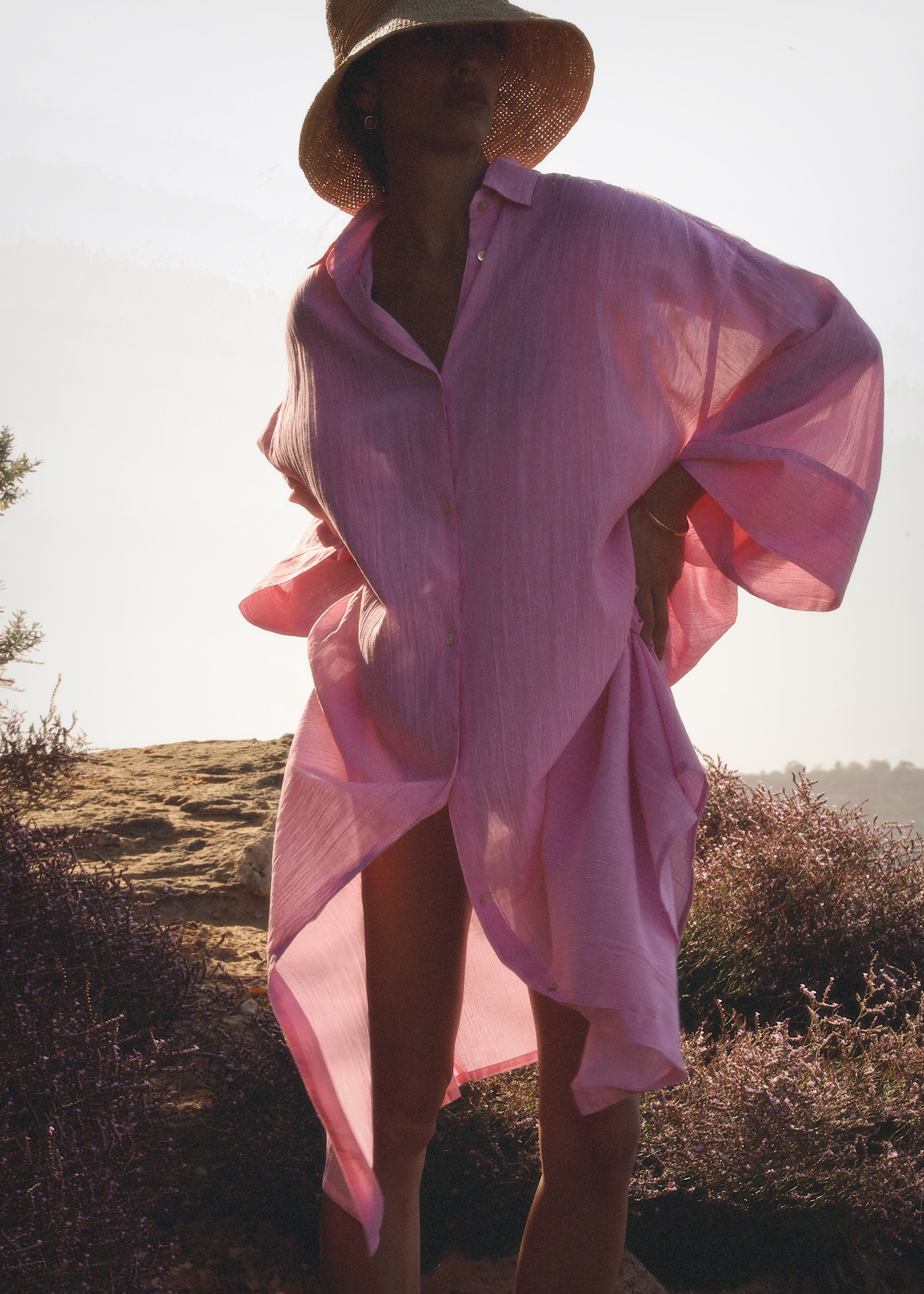 Mavis Striped Cotton Coverup