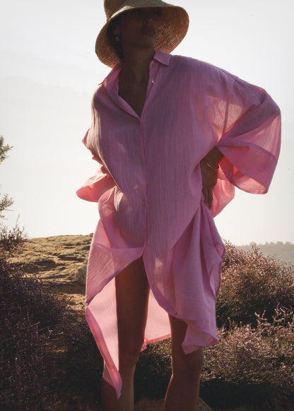 Mavis Striped Cotton Coverup