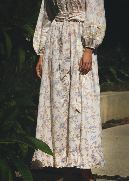 Sabina Pintuck Floral Dress