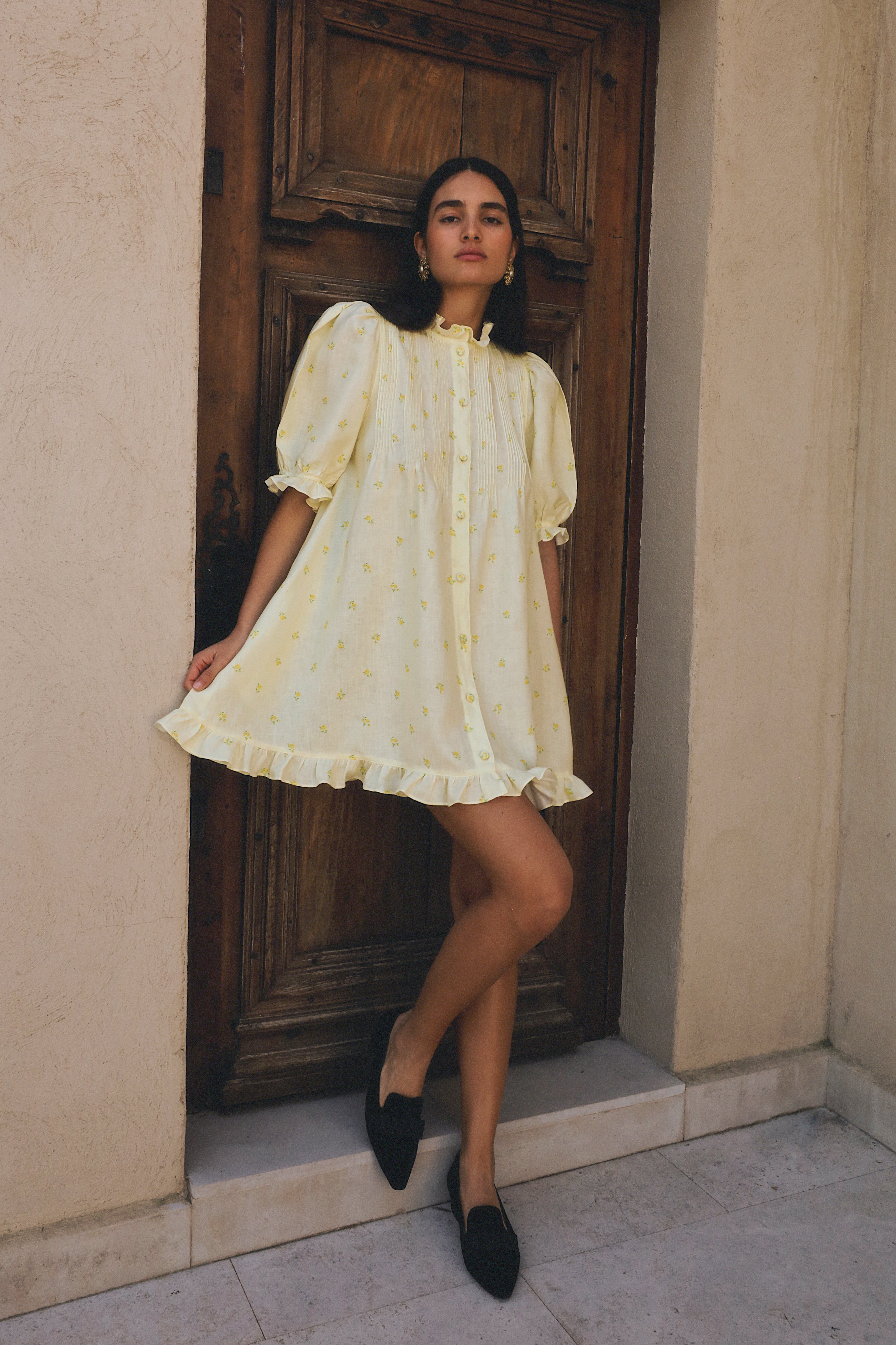 Sanna Pintuck Mini Dress
