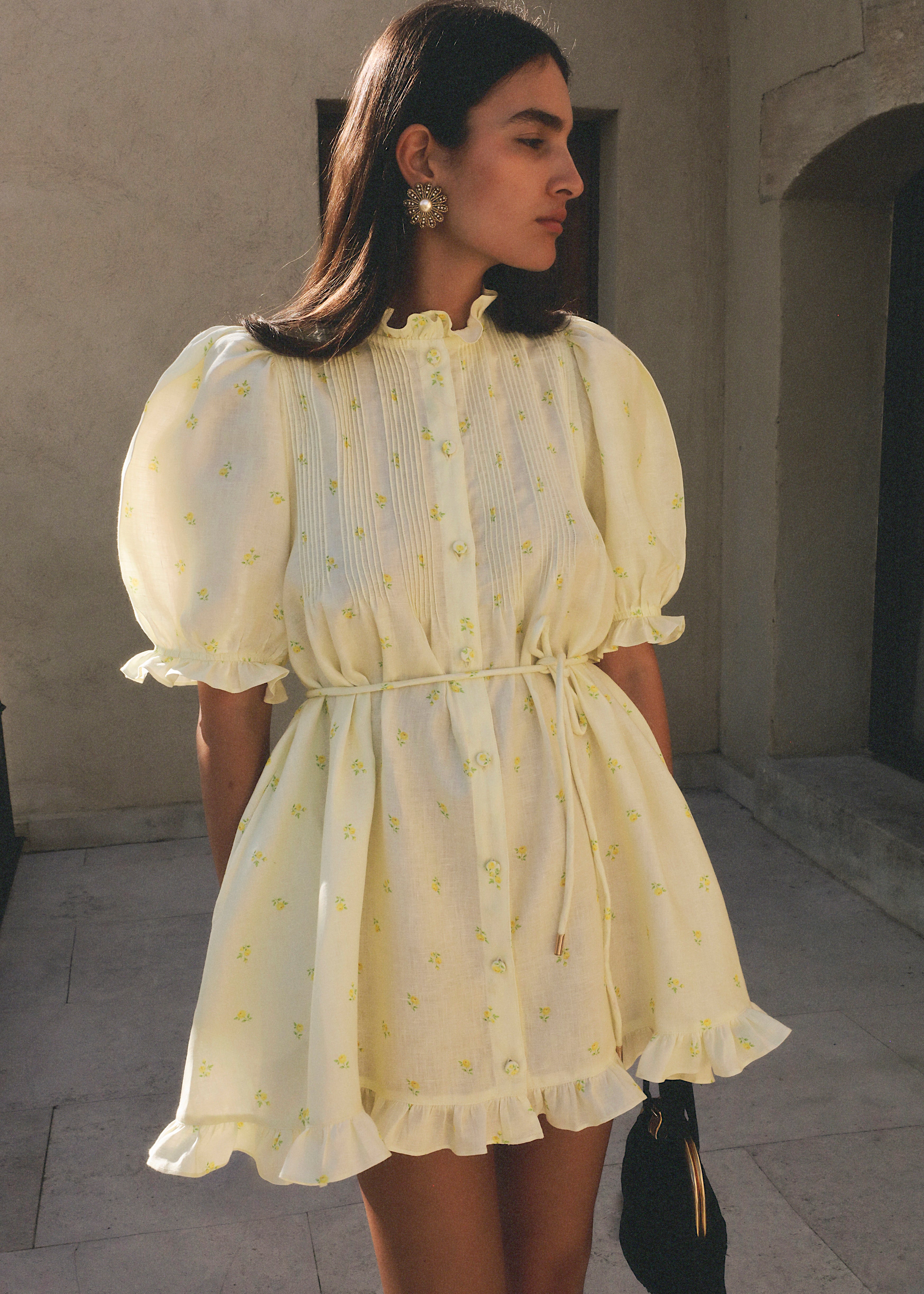 Sanna Pintuck Mini Dress
