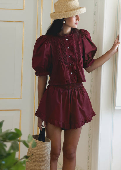 Greta Lace Frilled Short