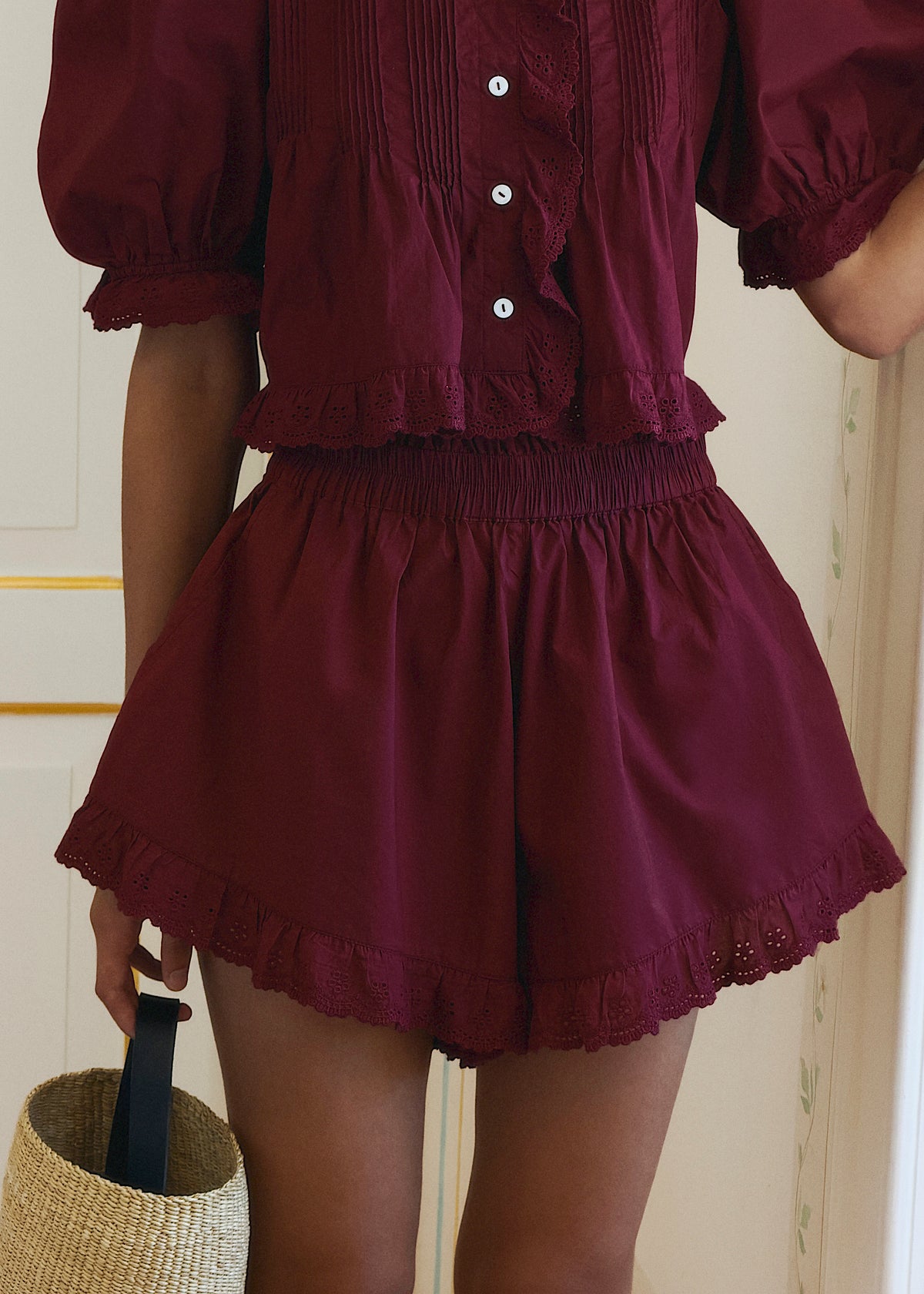 Greta Lace Frilled Short
